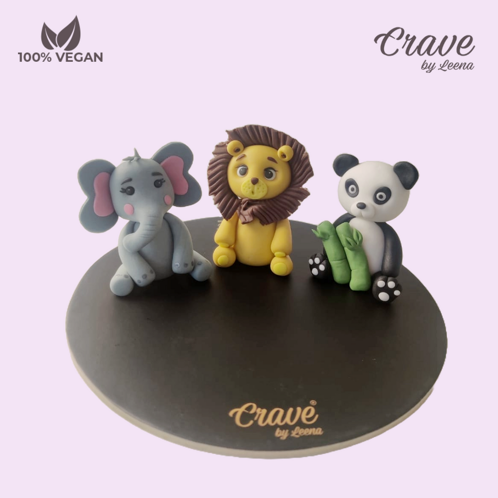 3D Set of animals toppers - Crave by Leena