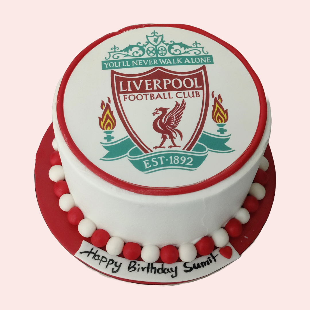 1KG Pineapple Liverpool Edible print Cake - Crave by Leena