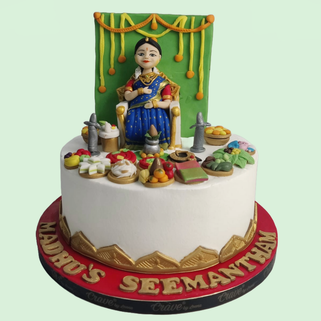 Seemantham cake - Crave by Leena