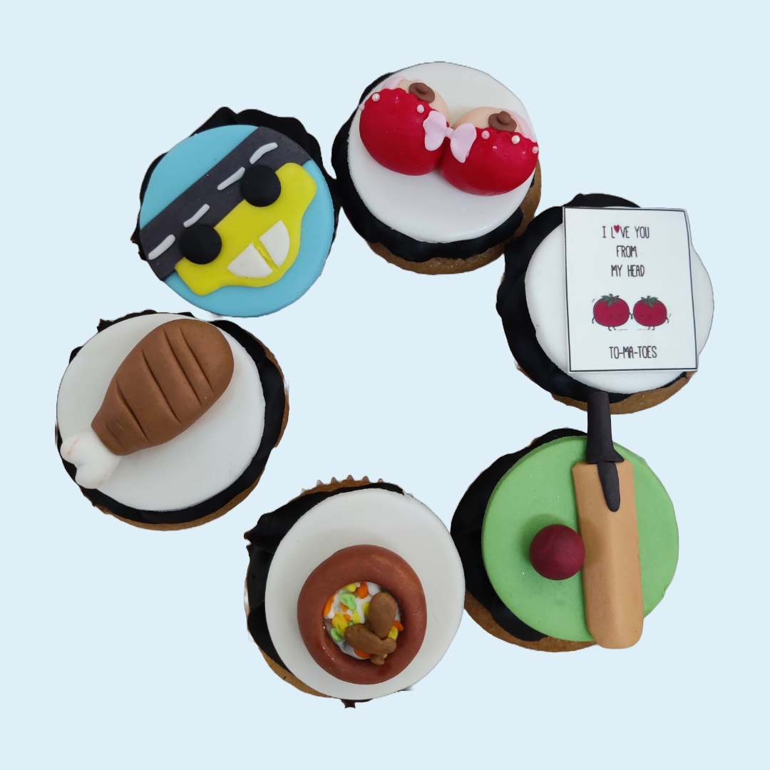 Box of 6 WnB Miscellaneous Cupcakes - Crave by Leena