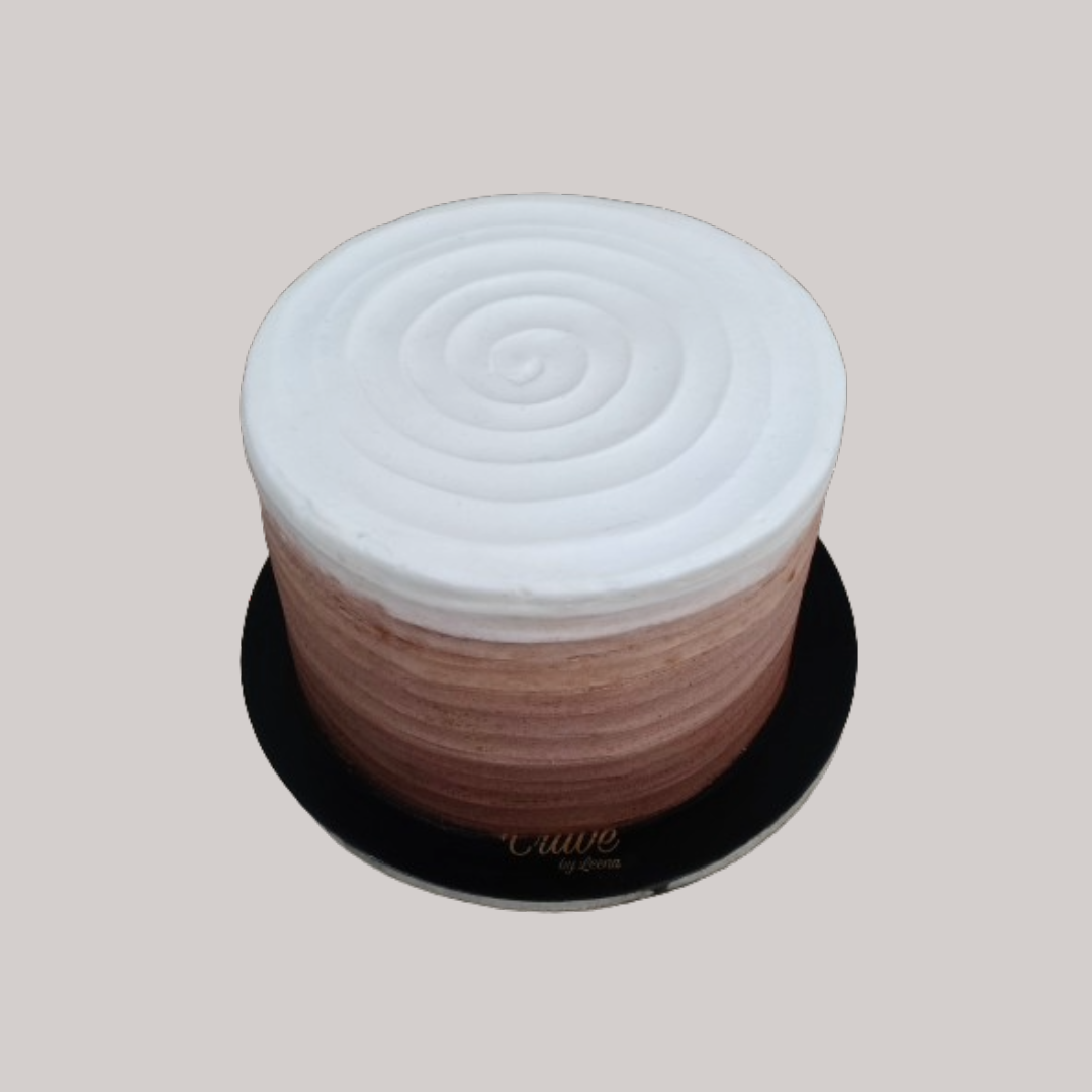 2 KG WnB Brown ombre cake - Crave by Leena