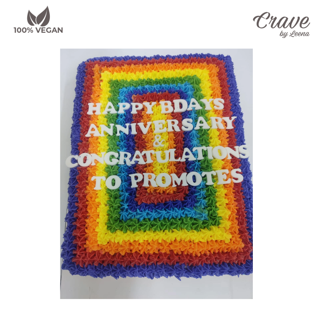 Rainbow Cake - Crave by Leena