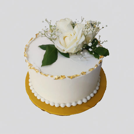 White Elegance Cake - Crave by Leena