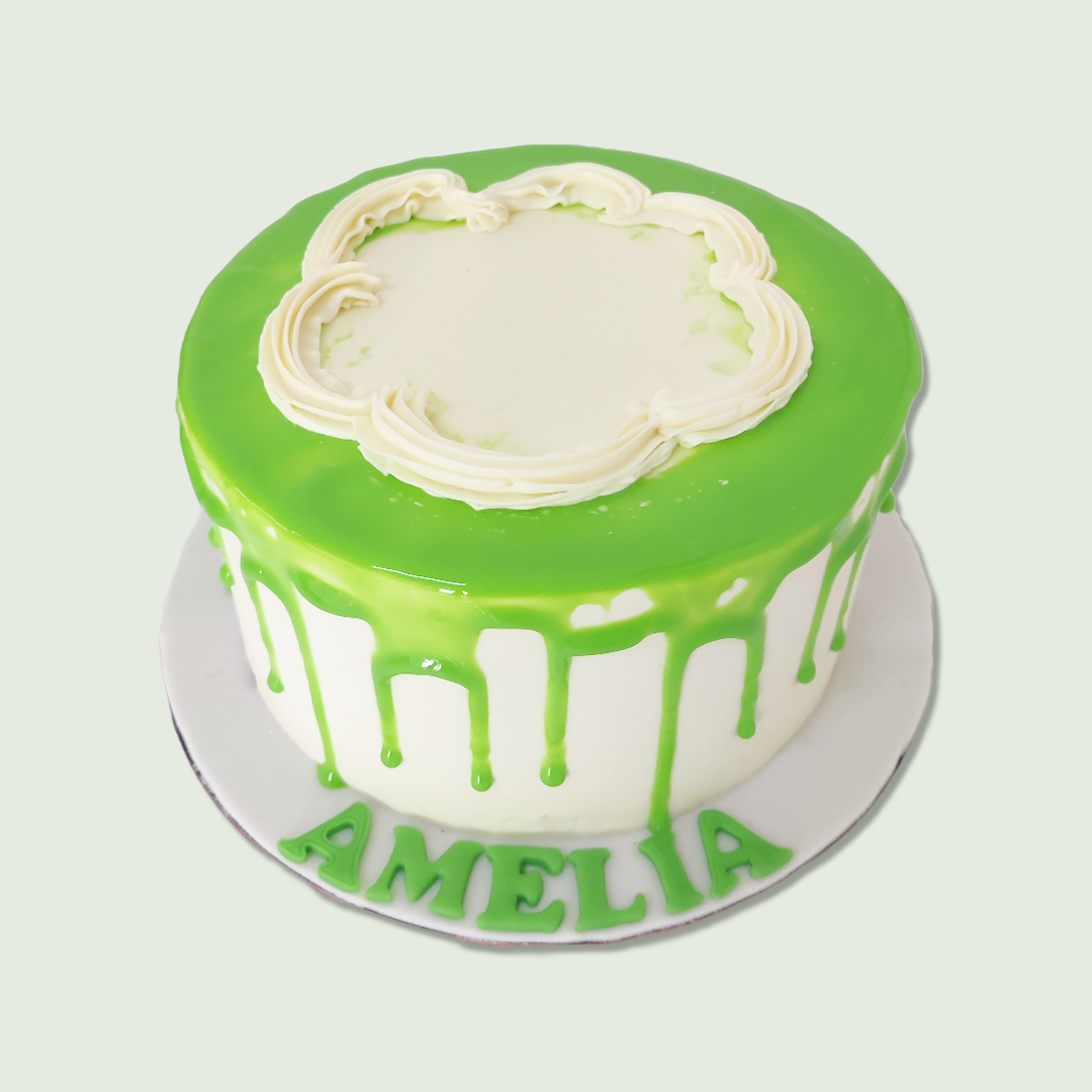 White Off-Green Drip - Crave by Leena