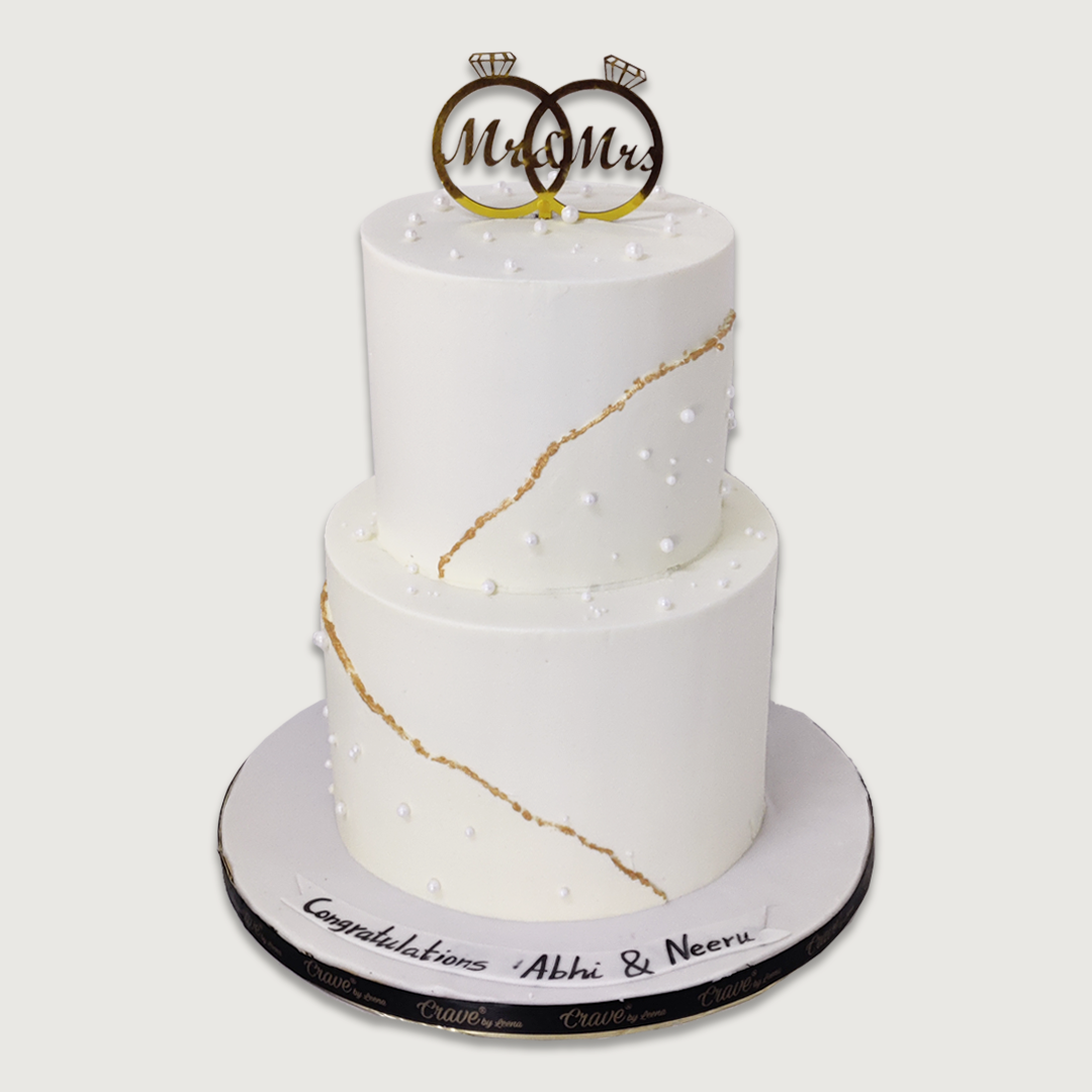 White Wedding Cake - Crave by Leena