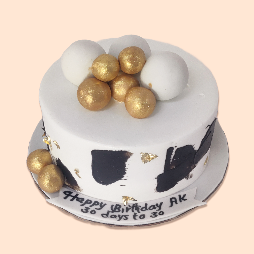 White & Black Desire Cake - Crave by Leena