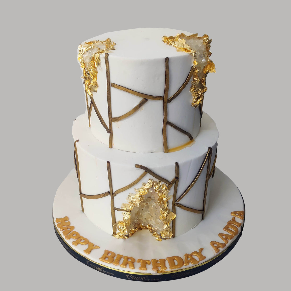 White and Gold Geode - Crave by Leena