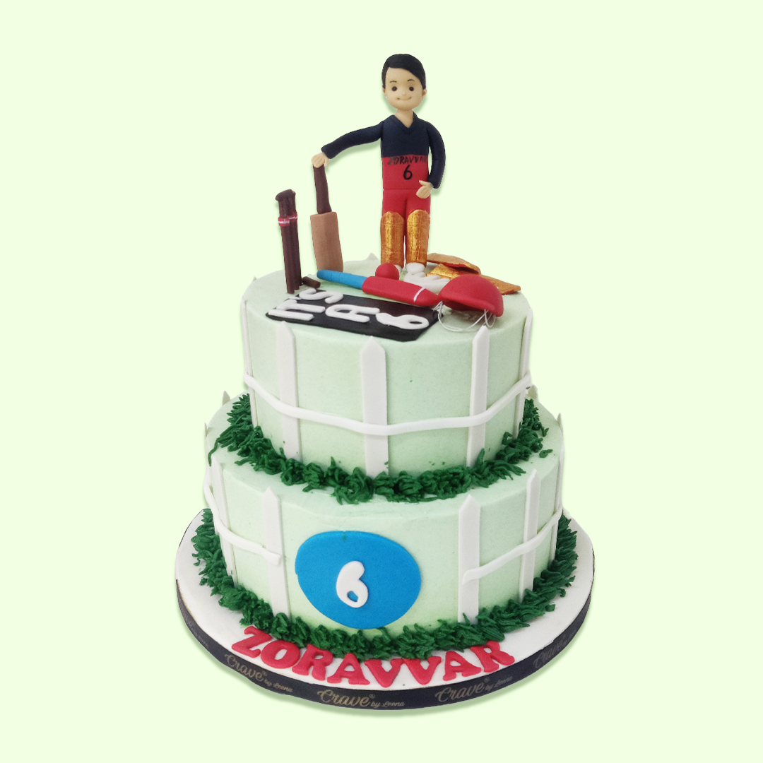 Worder Cricket Theme Cake - Crave by Leena
