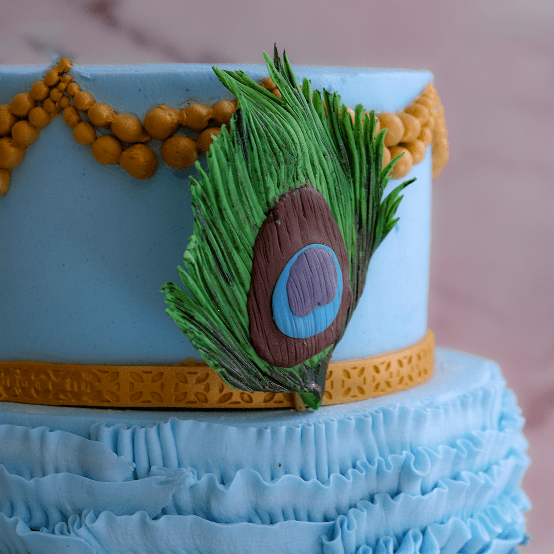 Blue Ruffled Peacock - Crave by Leena