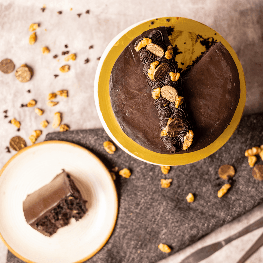 Chocolate Walnut Fudge (GF) - Crave by Leena