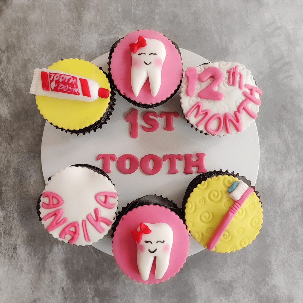 First Tooth Cupcakes - Crave by Leena