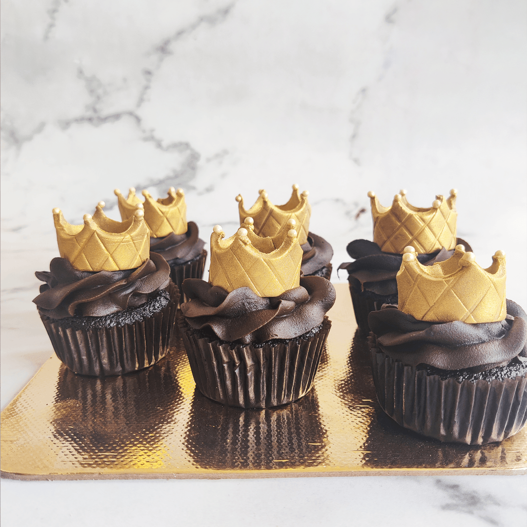 Golden Crown Cupcakes - Crave by Leena