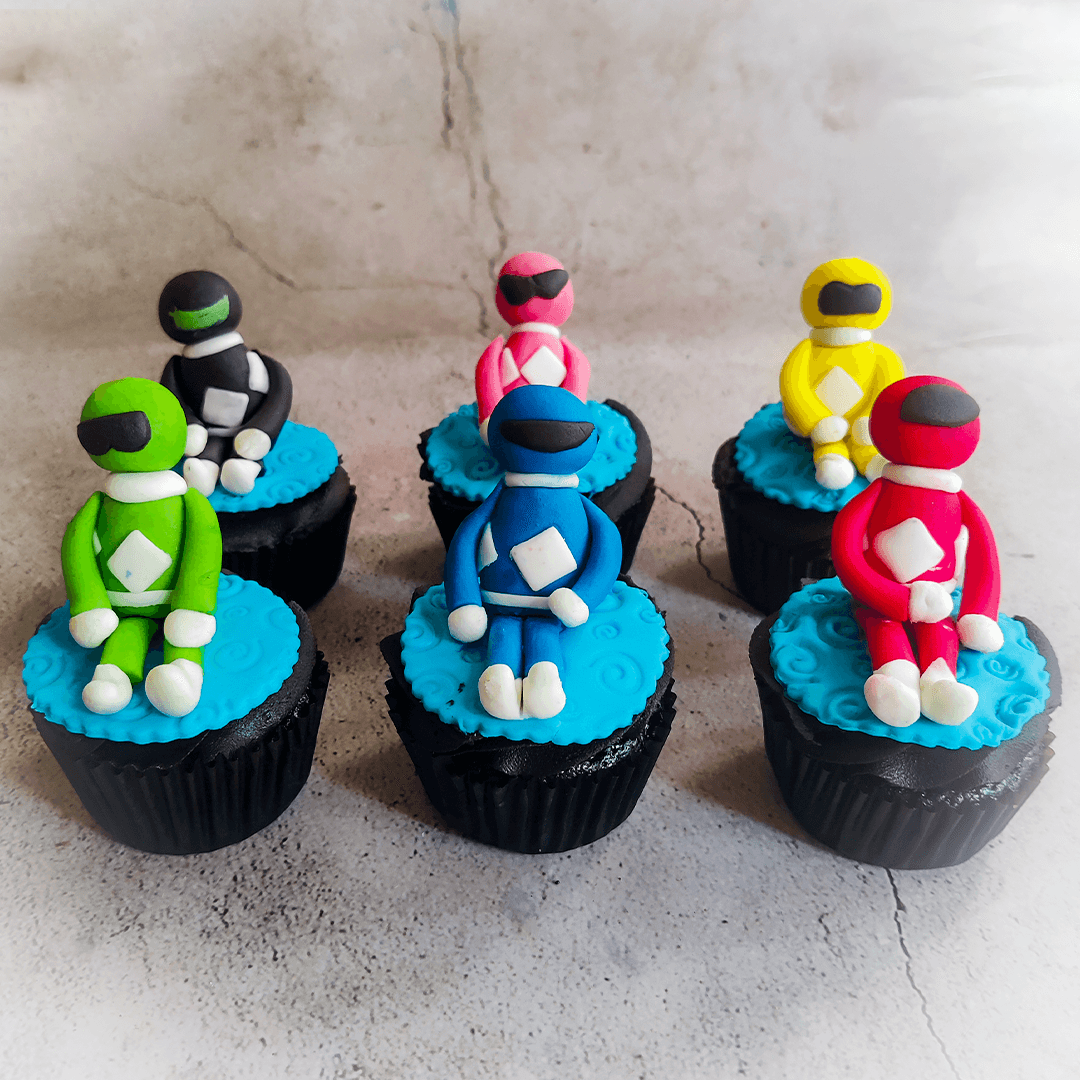 Power Ranger Cupcakes - Crave by Leena