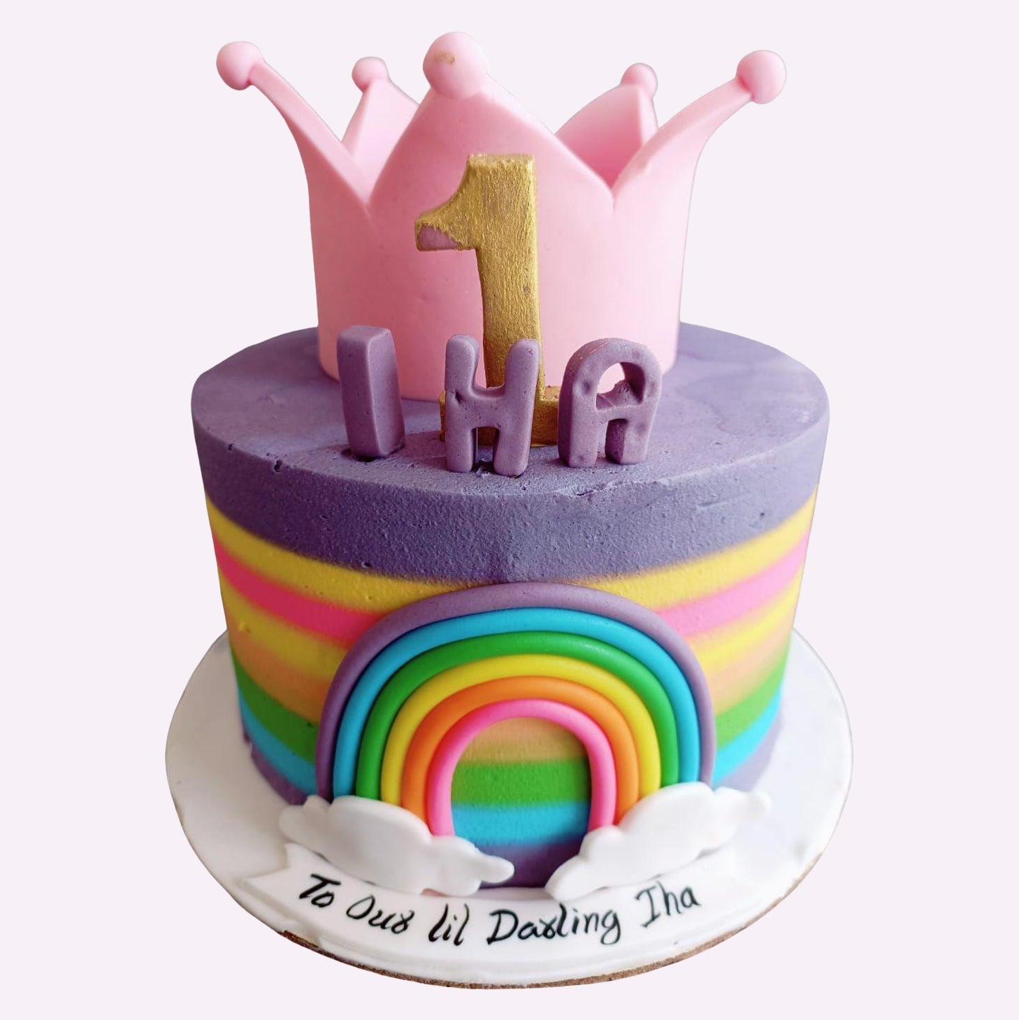 The Crown Rainbow Cake - Crave by Leena