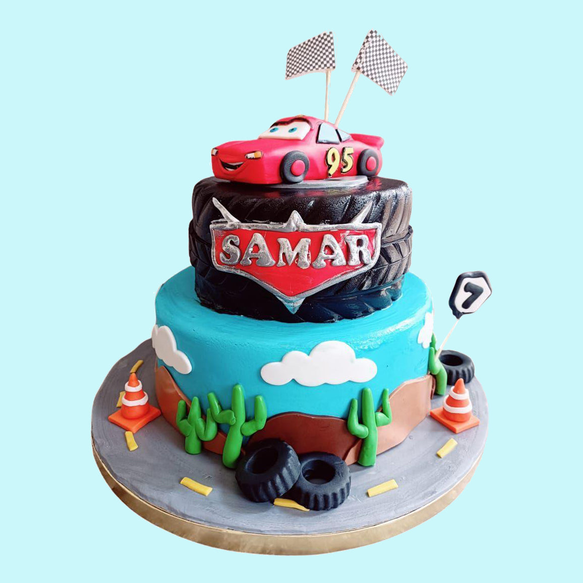 The Tyre Car Cake - Crave by Leena