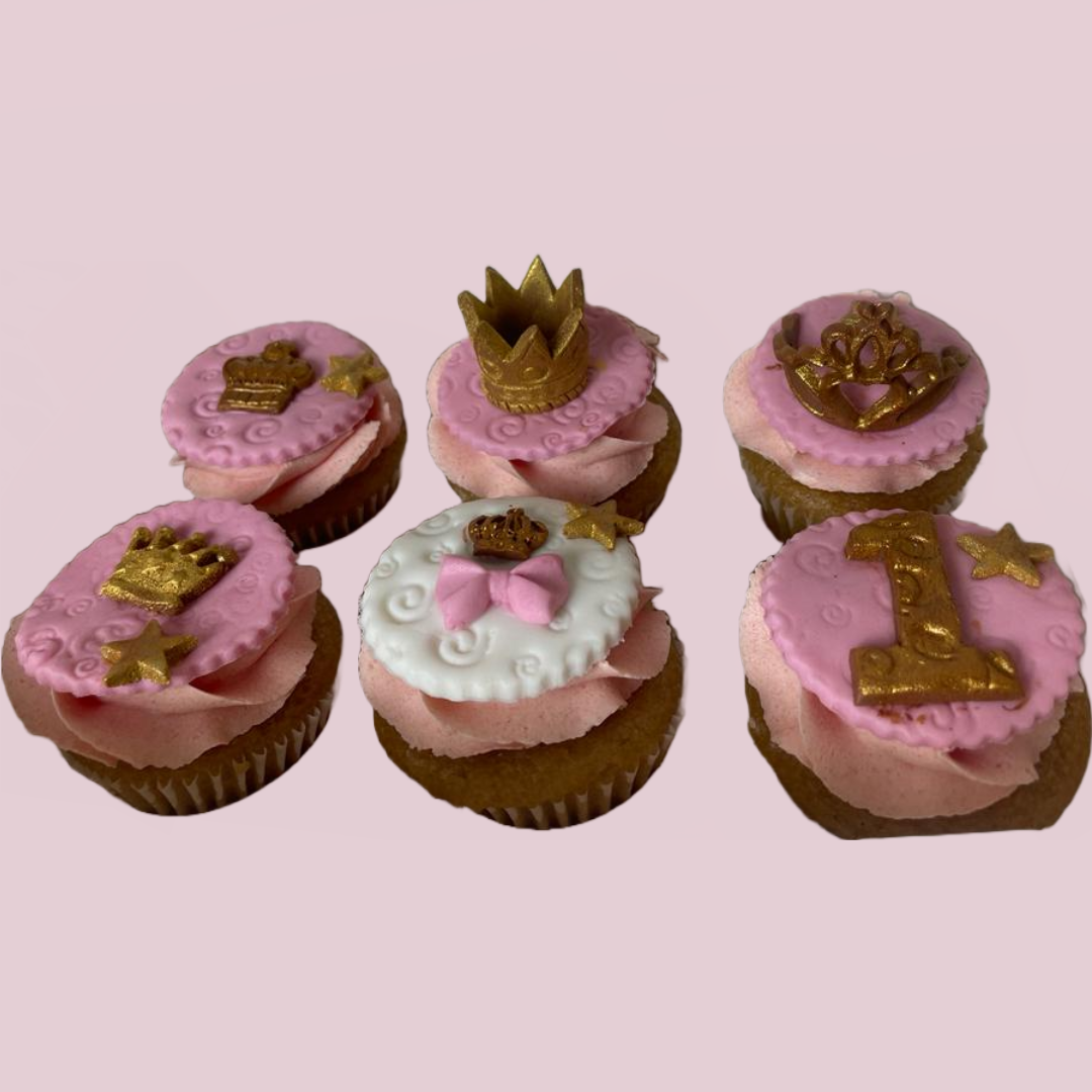 Golden crowns cupcakes - Crave by Leena