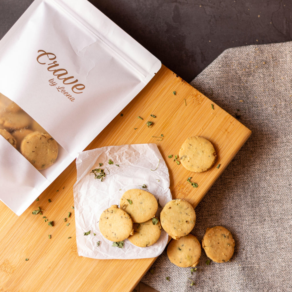 Savoury Methi (fenugreek) cookies (box of 20) - Crave