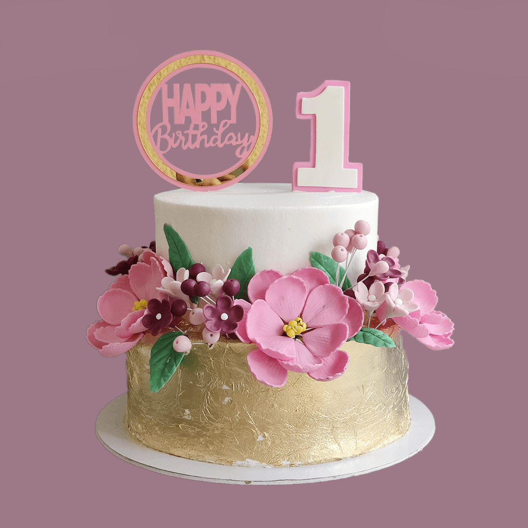 White & Gold Floral Bloom - Crave