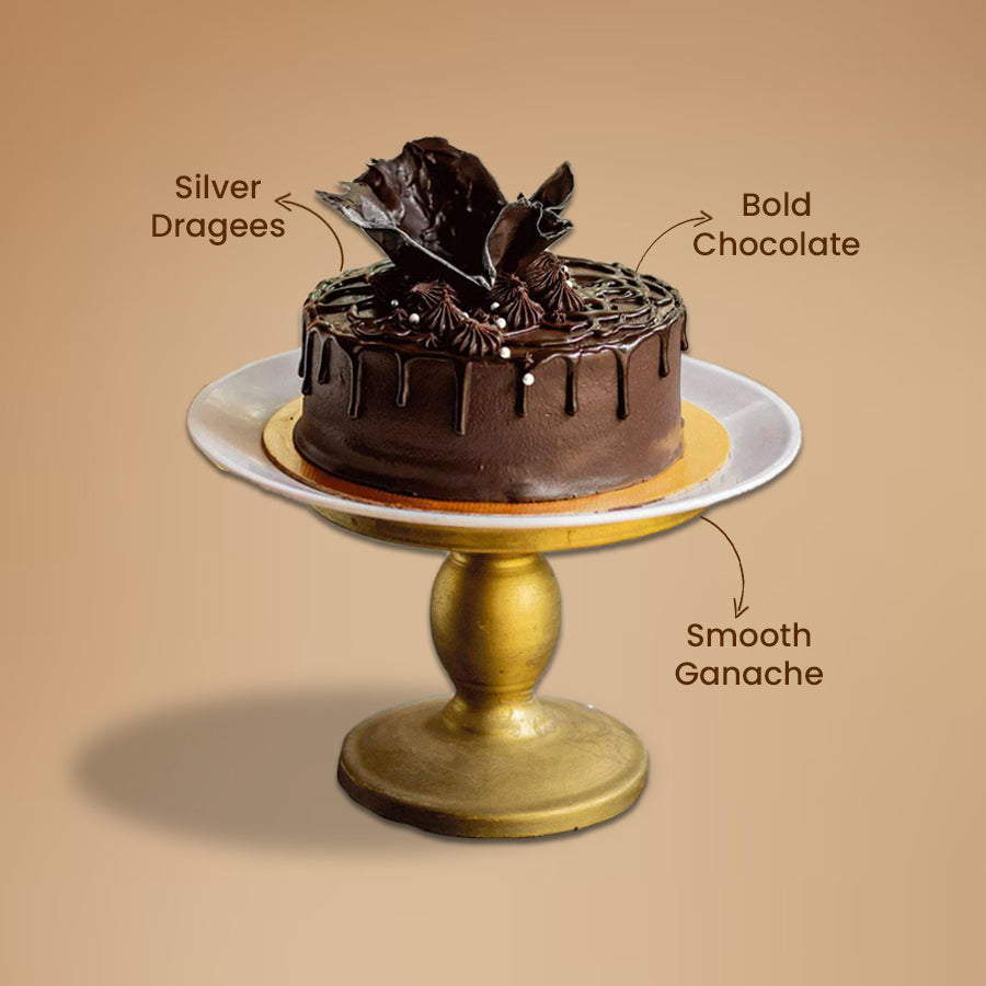 Refined Sugar-Free & Gluten Free Vanilla Choco Noir Cake - Crave by Leena