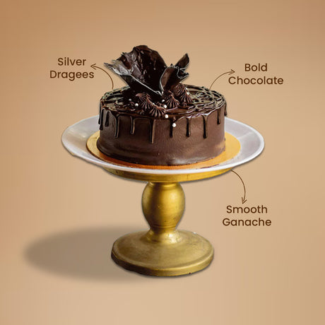 Refined Sugar-Free & Gluten Free Vanilla Choco Noir Cake