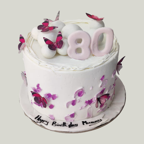 White and Pink Butterflies - Crave by Leena
