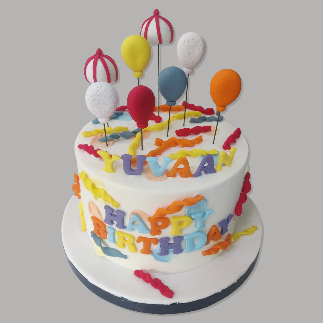 Beautiful Balloons Cake