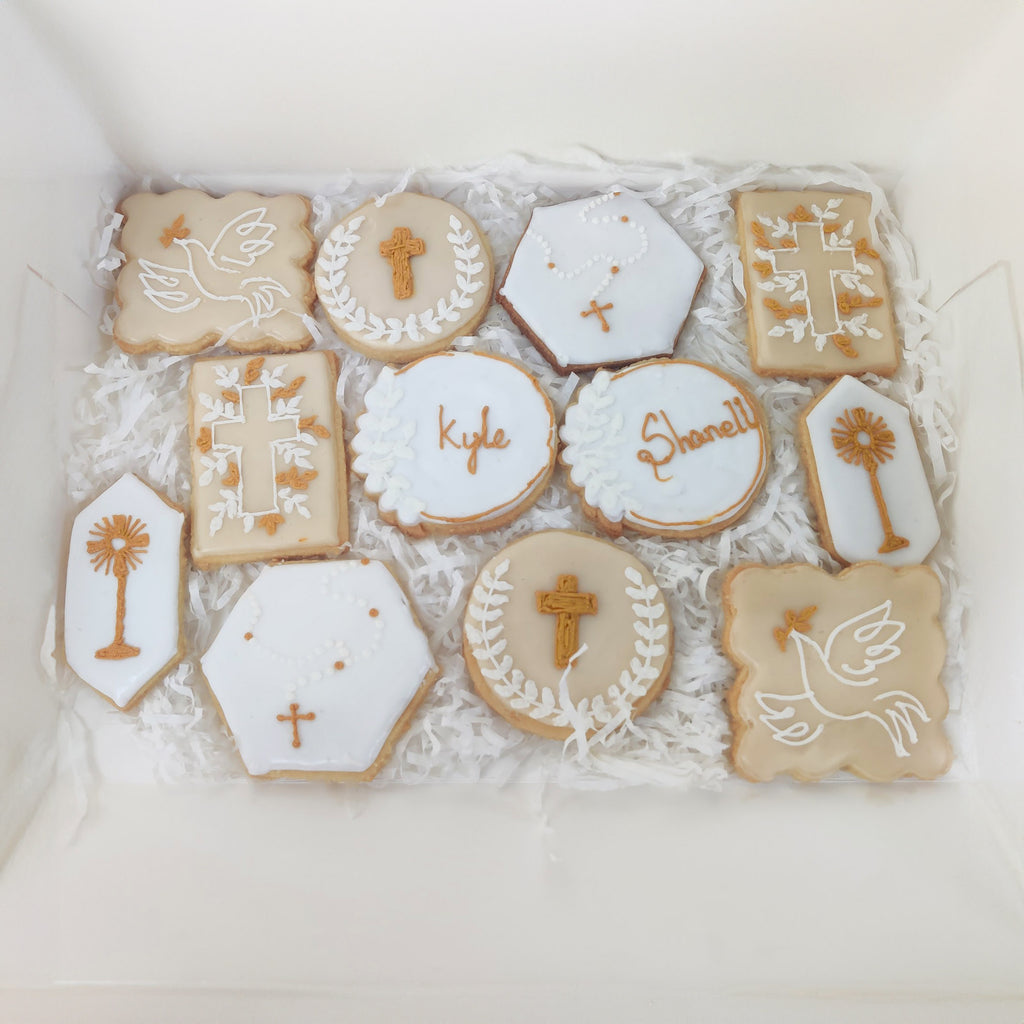 Beautiful Holy Communion cookies - Crave by Leena