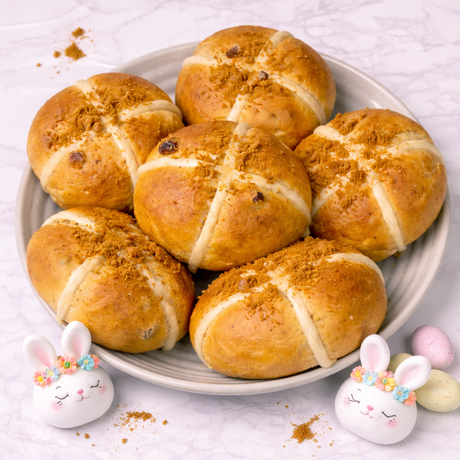 Biscoff Hot Cross Buns (box of 6)