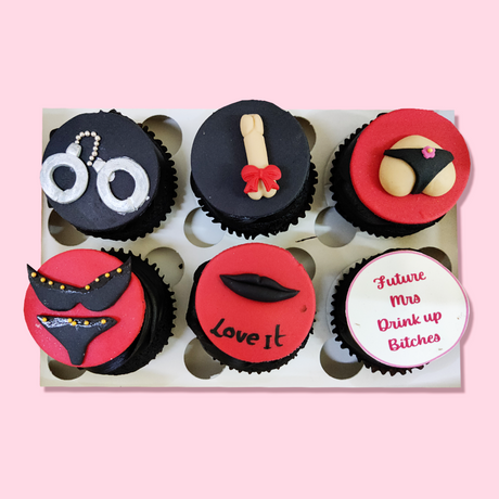 Black & Red Kinky Cupcakes - Crave by Leena