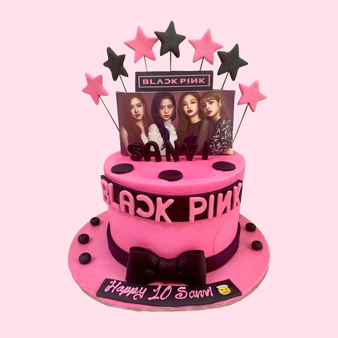 Cake Back Blackpink Love Photo Print Cake | Vegan Cake Bangalore – Crave by Leena
