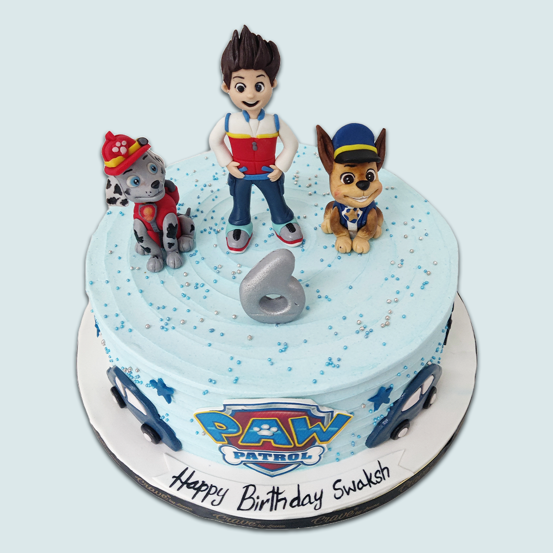 Blue Paw Patrol Cake