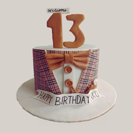 Burberry Tuxedo Cake. - Crave by Leena