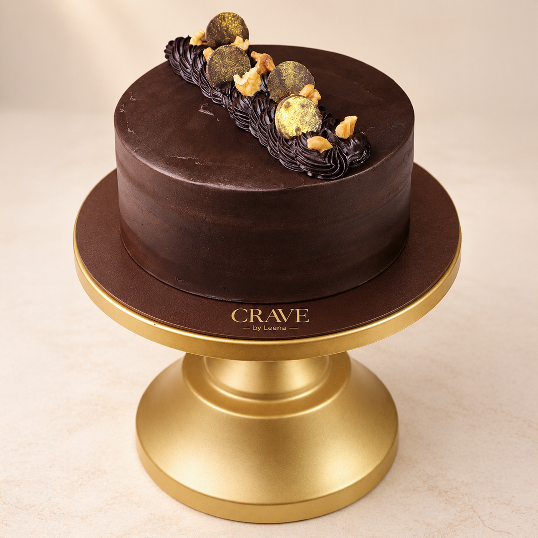 Chocolate Walnut Fudge Cake