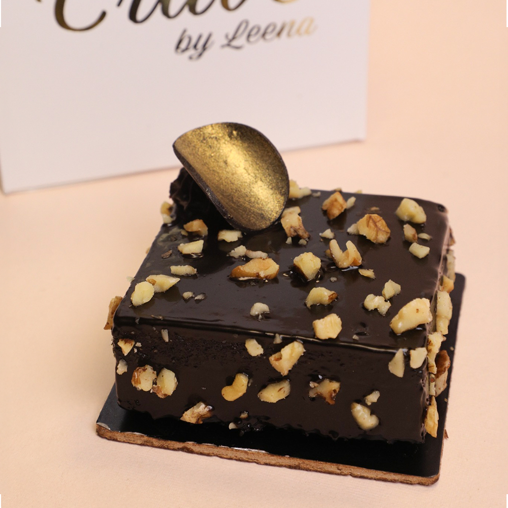 Chocolate Walnut Fudge Pastry (200g) - Crave by Leena