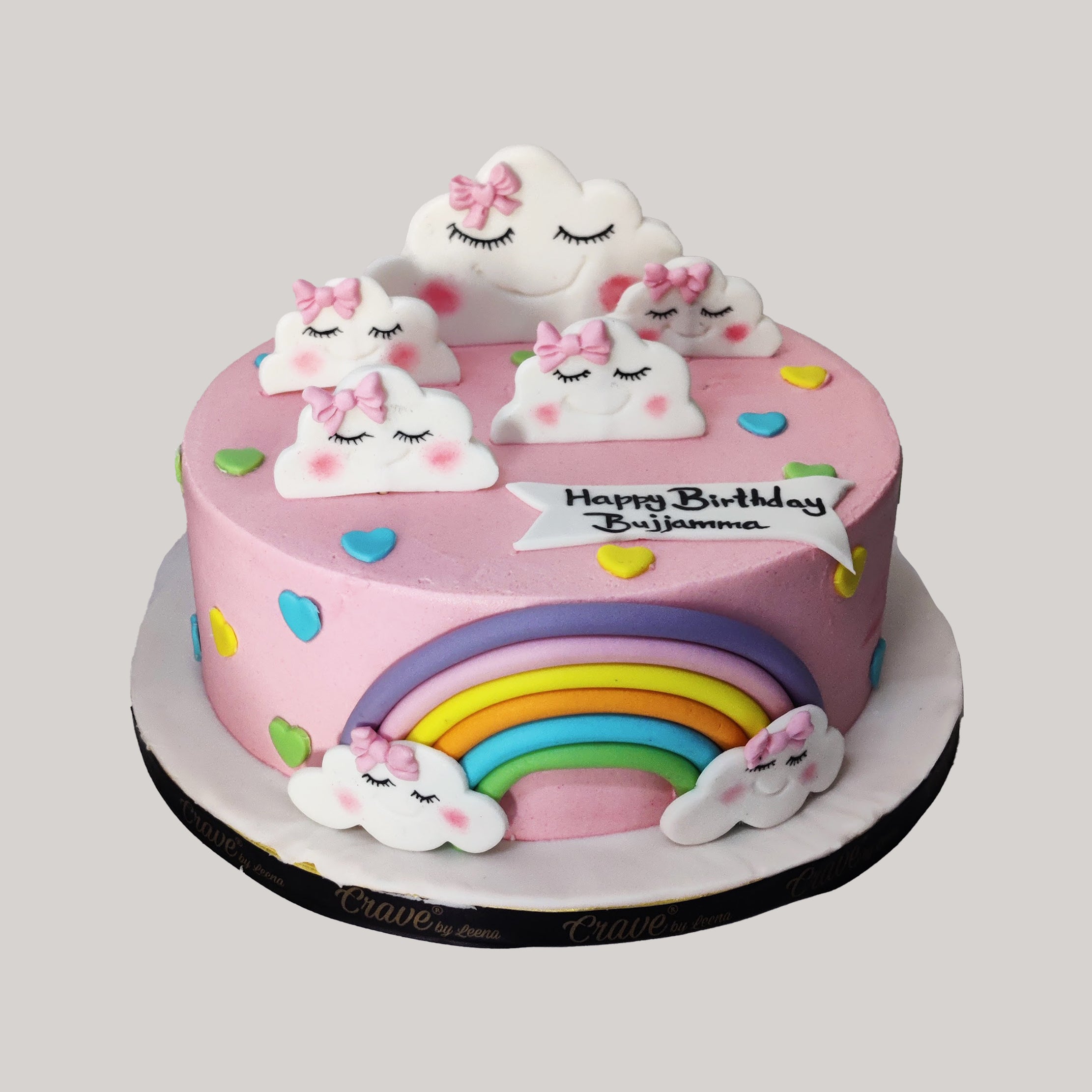 Clouds and Rainbow cake - Crave by Leena