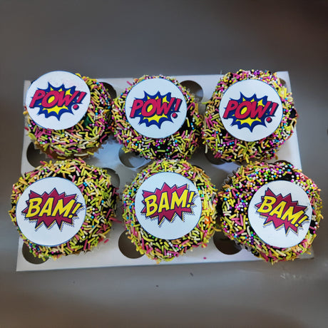 Bam, Pow Comic Cupcakes - Crave by Leena