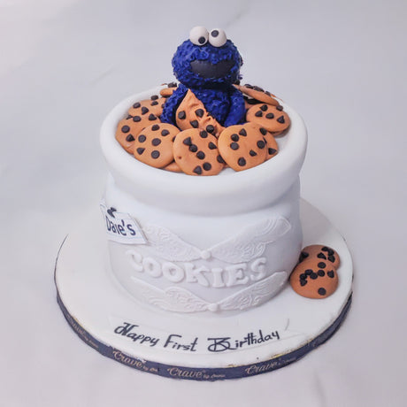 Cookie Monster Cake - Crave by Leena
