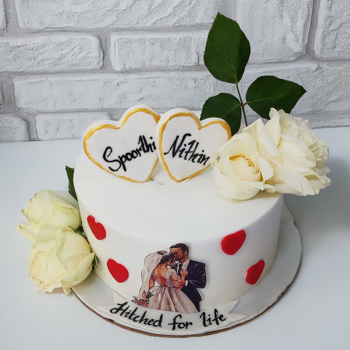 Couples engagement Cake - Crave by Leena