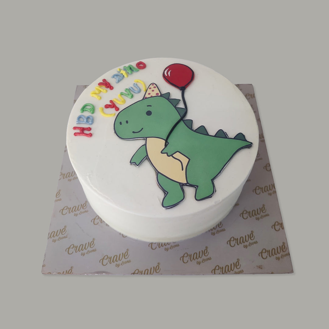 Cute Dino Theme Cake