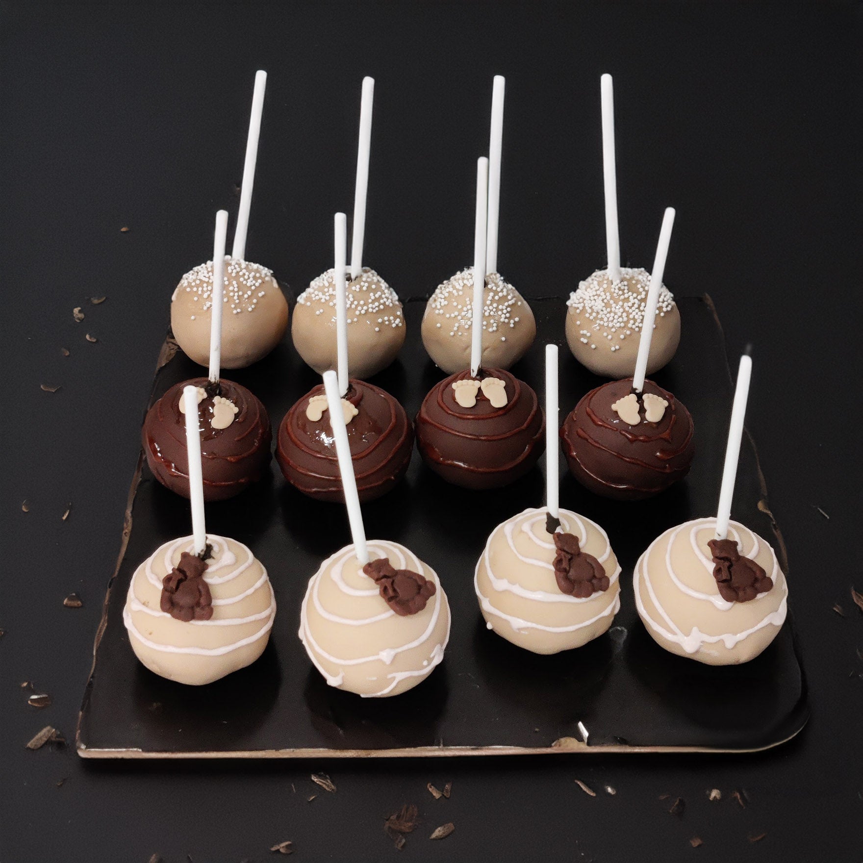 Cute Teddy & Feet cakepops - Crave by Leena