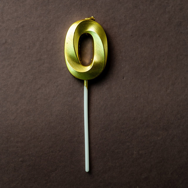 Gold Number "0" Birthday Candle - Crave by Leena
