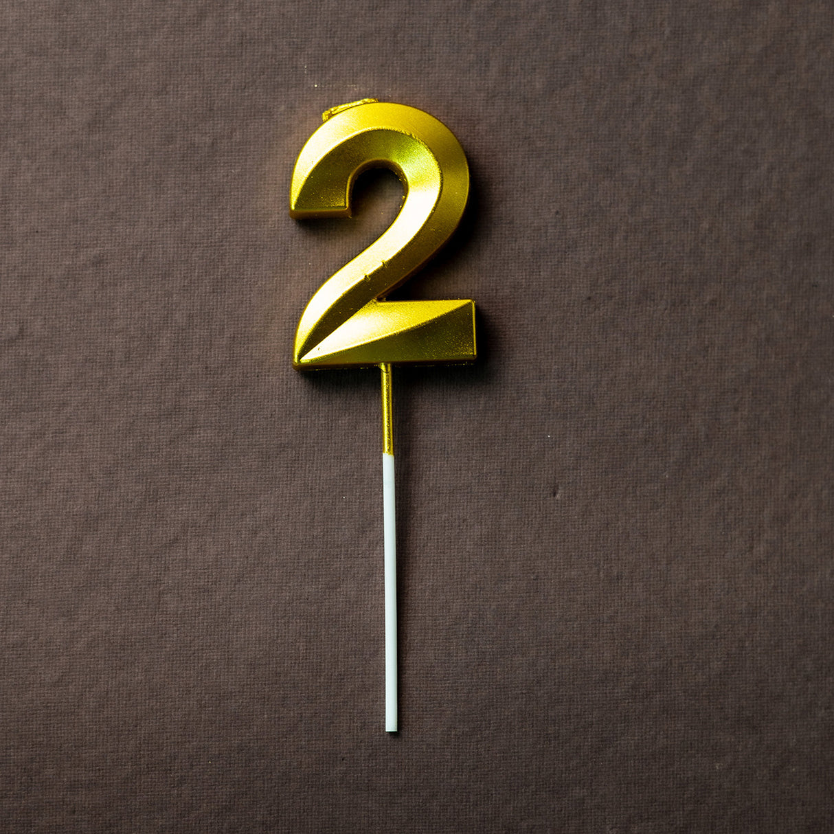 Gold Number "2" Birthday Candle - Crave by Leena