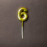 Gold Number "6" Birthday Candle - Crave by Leena
