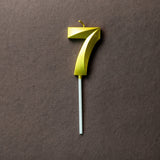 Gold Number "7" Birthday Candle - Crave by Leena