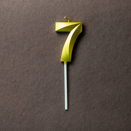 Gold Number "7" Birthday Candle - Crave by Leena