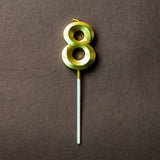 Gold Number "8" Birthday Candle - Crave by Leena