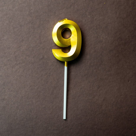 Gold Number "9" Birthday Candle - Crave by Leena