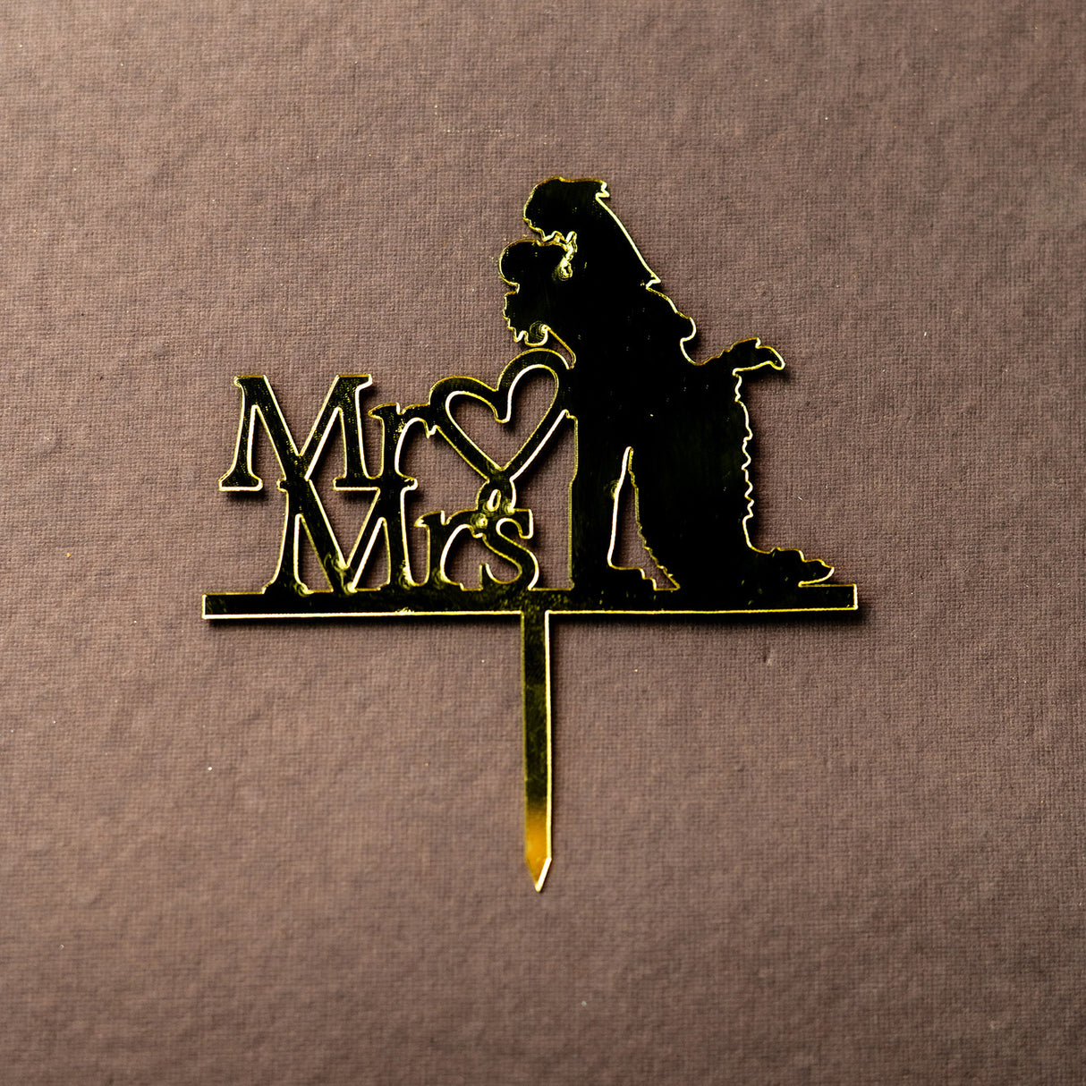 Mr. & Mrs. Wedding Cake Topper - Crave by Leena