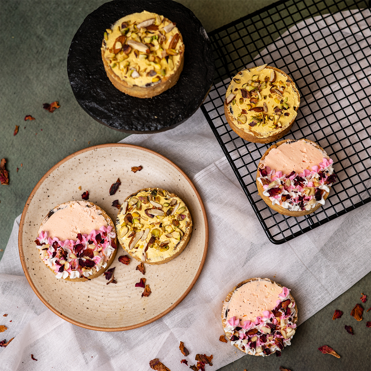 Rooh Afza and Thandai Fusion Tarts (box of 6)