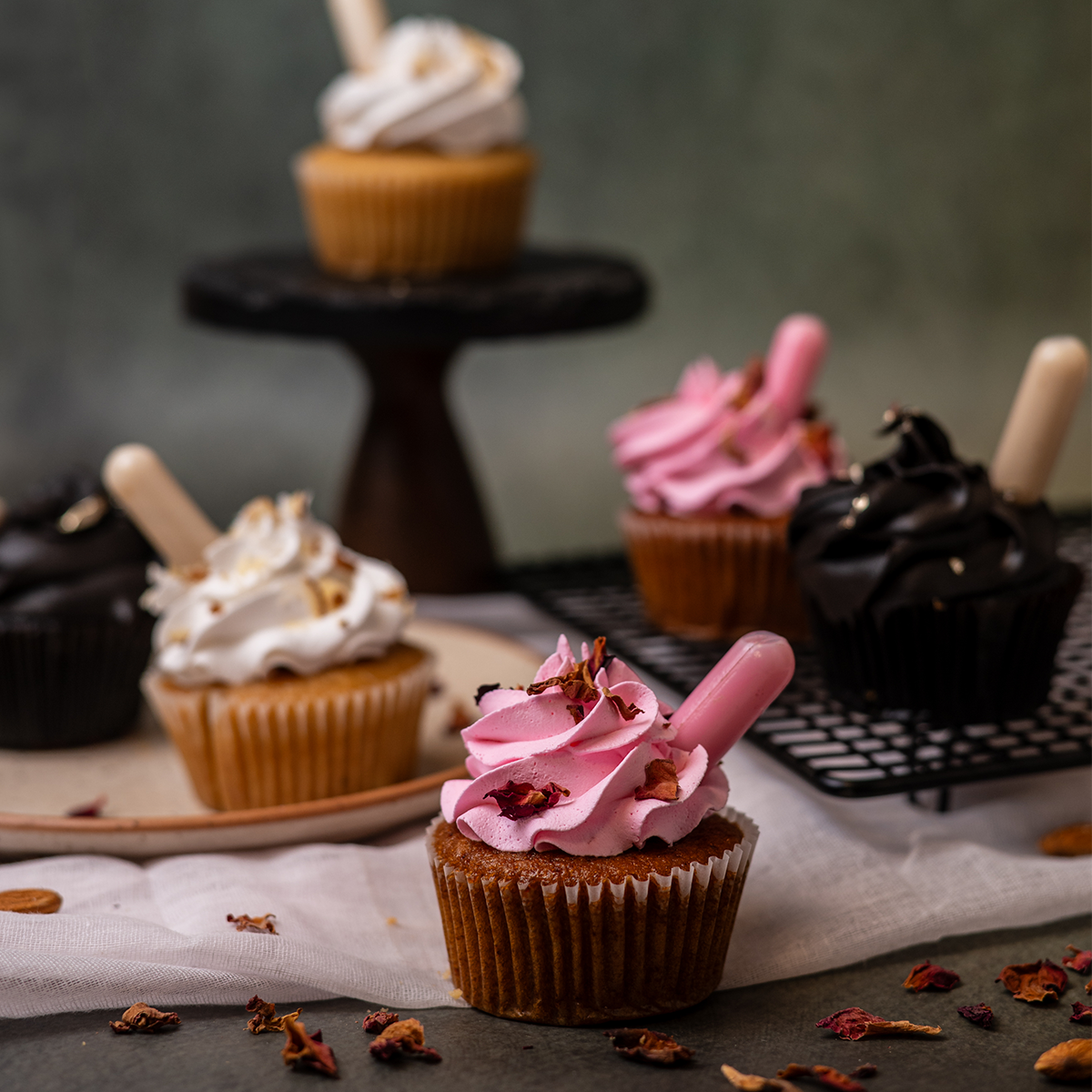 Holi Assorted Desi Fusion Cupcakes (box of 6)